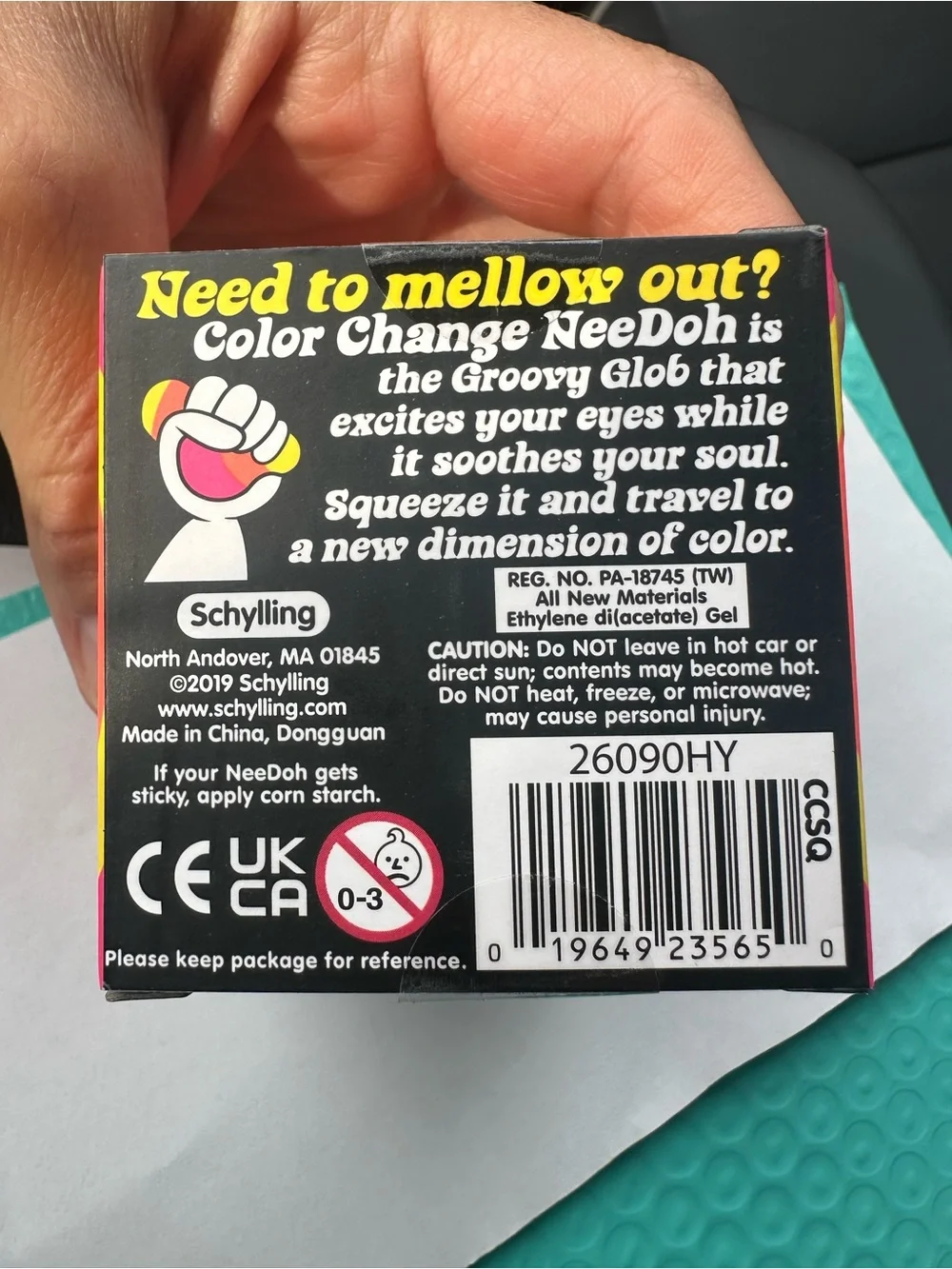 NEW Authentic Schylling NeeDoh Color Change Squishy Sensory Fidget Toy NIB